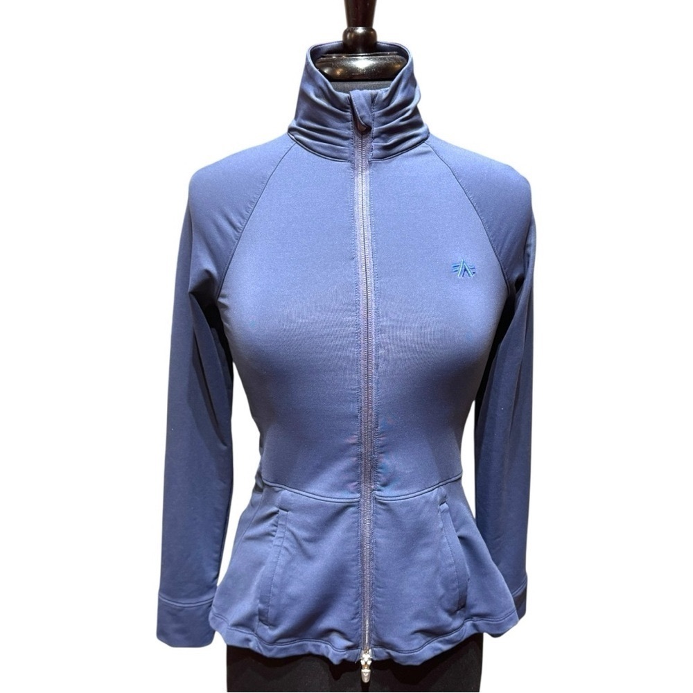Peter Millar Women’s Stretch Performance Double Zip Navy Jacket UPF 50+ | XS